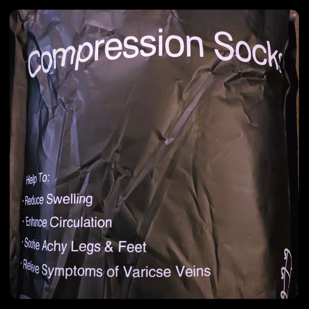 Miracle Compression Socks Black L/XL Women’s NEW